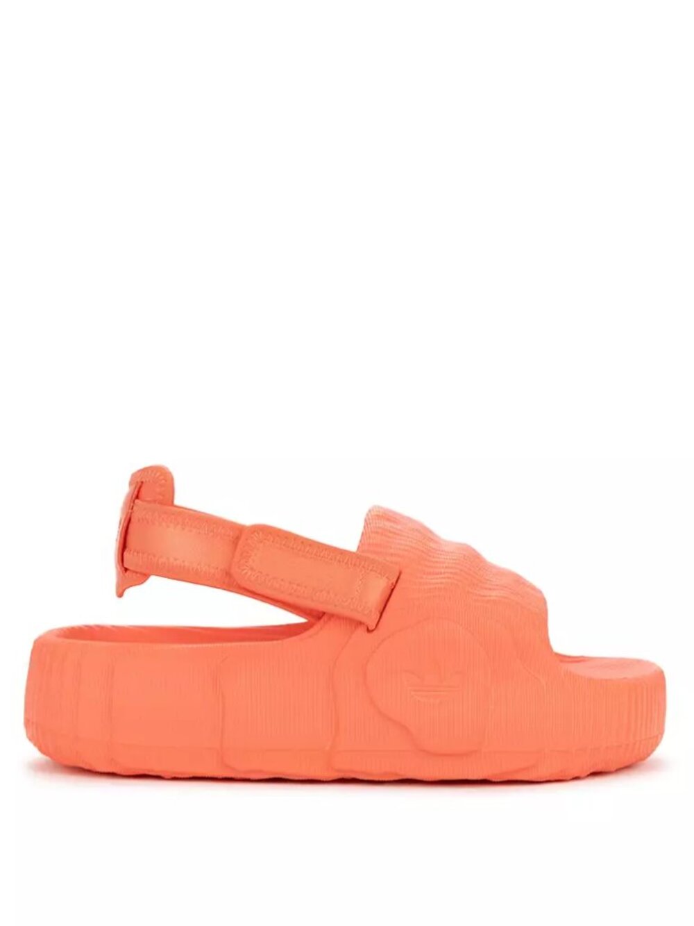Adidas Women's Tangerine Orange Adilette 22 XLG Slip-On Slide Sandal Size 7